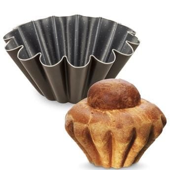 Tefal Perfect Bake Brioche Pan, 23cm Non-Stick Baking Mould, Durable Carbon Steel Bakeware, Easy Release Design - J5546602