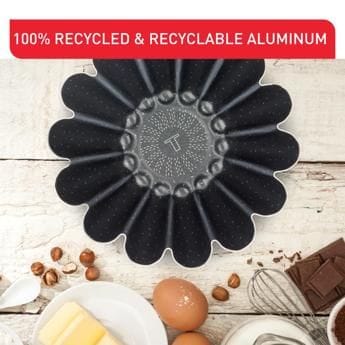 Tefal Perfect Bake Brioche Pan, 23cm Non-Stick Baking Mould, Durable Carbon Steel Bakeware, Easy Release Design - J5546602