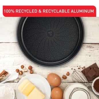 Tefal Perfect Bake Manqué Cake Mould, 24cm Non-Stick Round Baking Pan, Durable Carbon Steel Bakeware, Easy Release Design - J5549602