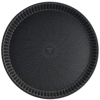Tefal Perfect Bake Fluted Tart Pan, 33cm Non-Stick Tart Mould, Durable Carbon Steel Bakeware, Easy Release Design - J5542102