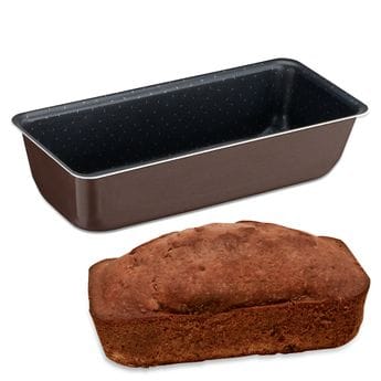 Tefal Perfect Bake Rectangular Cake Mould, 28cm Non-Stick Baking Pan, Durable Carbon Steel Bakeware - J5547302