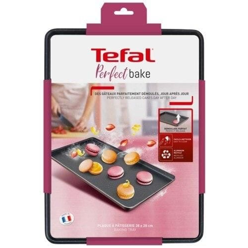 Tefal Perfect Bake Baking Tray, 38 x 28cm Non-Stick Oven Tray, Durable Carbon Steel Bakeware, Even Heat Distribution - J5547002