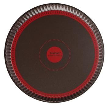 Tefal Perfect Bake Fluted Tart Pan, 27cm Non-Stick Tart Mould, Durable Carbon Steel Bakeware, Easy Release Design - J5548302