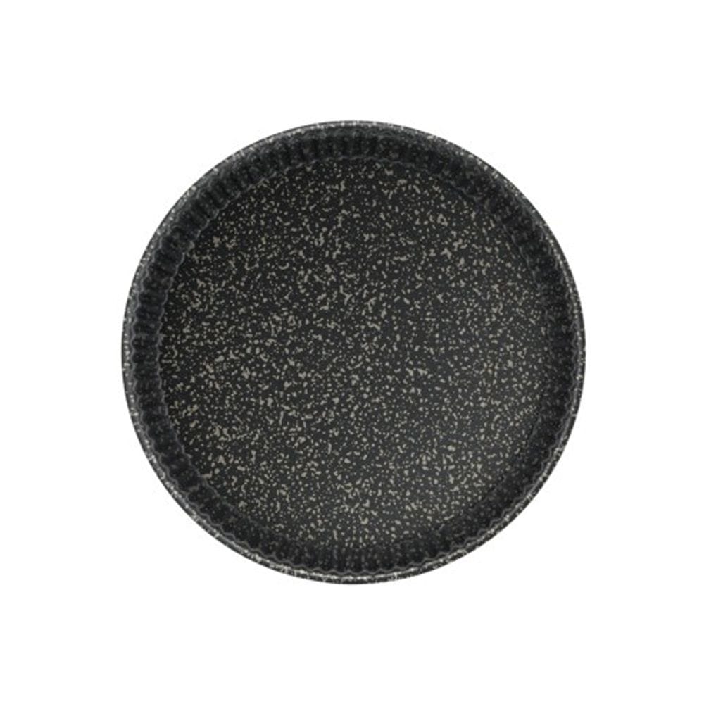 Tefal Black Stone Tart Pan, 27cm Non-Stick Tart Baking Tin, Durable Carbon Steel Bakeware, Easy Release Design -J5588302