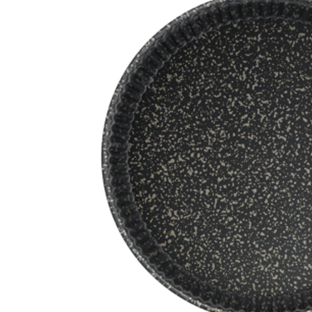 Tefal Black Stone Tart Pan, 27cm Non-Stick Tart Baking Tin, Durable Carbon Steel Bakeware, Easy Release Design -J5588302
