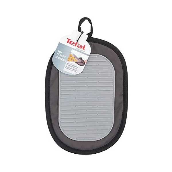 Tefal Comfort Pot Holder, Heat-Resistant Silicone Kitchen Grip, Non-Slip Design, Safe Handling for Hot Cookware - K1298314