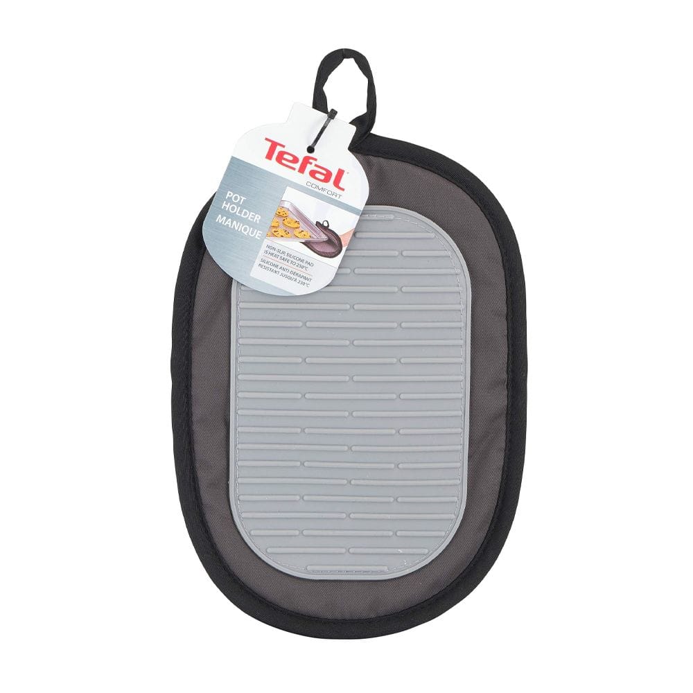 Tefal Comfort Pot Holder, Heat-Resistant Silicone Kitchen Grip, Non-Slip Design, Safe Handling for Hot Cookware - K1298314