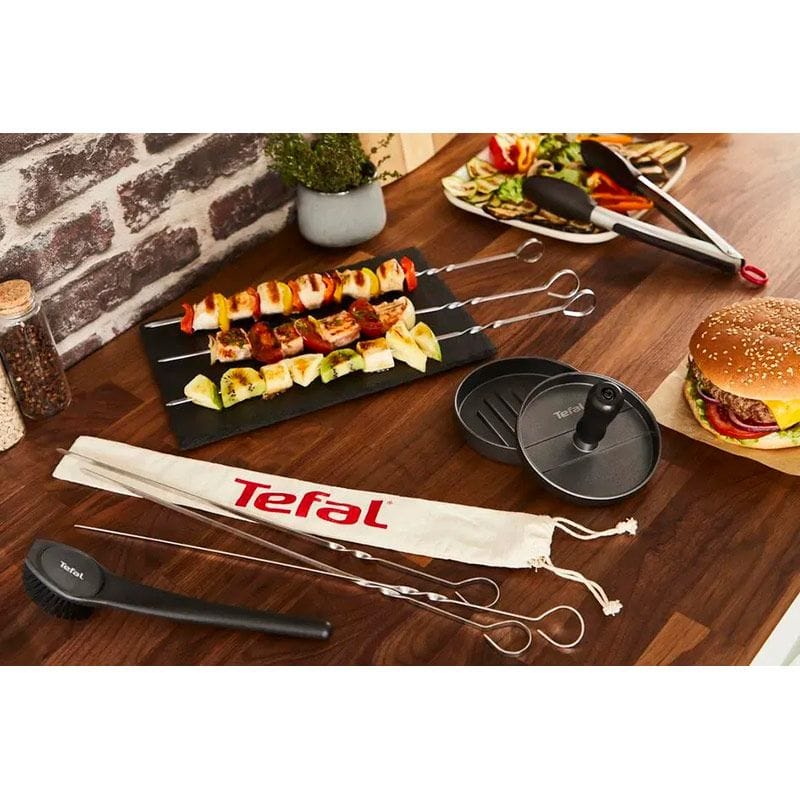 Tefal Tools & Gadgets Burger Press, 12cm BBQ Patty Maker, Non-Stick Burger Mould, Ergonomic Handle, Grilling Accessory - K1851134