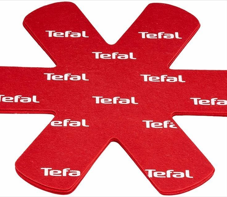 Tefal Pan Protector, 38cm Felt Cookware Separator, Scratch Protection for Pots & Pans, Reusable Storage Protector - K2203004