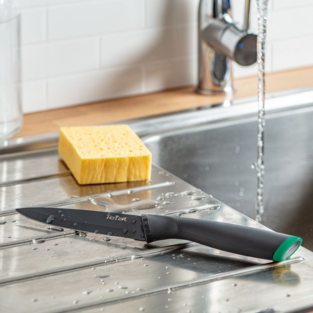 Tefal Fresh Kitchen Paring Knife, 9cm Stainless Steel Blade, Ergonomic Handle, Precision Cutting Kitchen Knife, Durable Design - K1220604