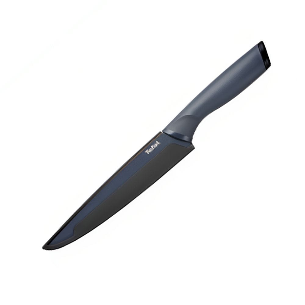 Tefal Fresh Kitchen Slicing Knife, 20cm Stainless Steel Blade, Ergonomic Handle, Precision Cutting Kitchen Knife, Durable Design - K1221205