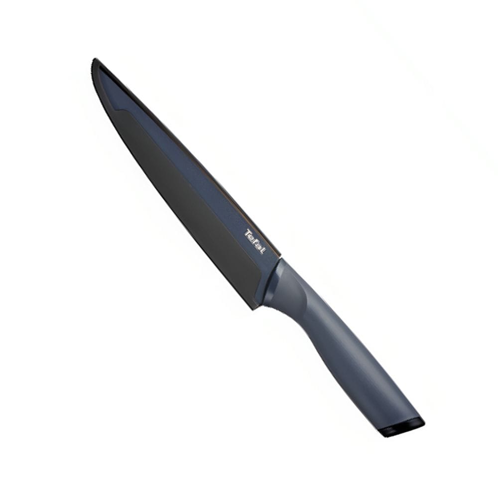 Tefal Fresh Kitchen Slicing Knife, 20cm Stainless Steel Blade, Ergonomic Handle, Precision Cutting Kitchen Knife, Durable Design - K1221205