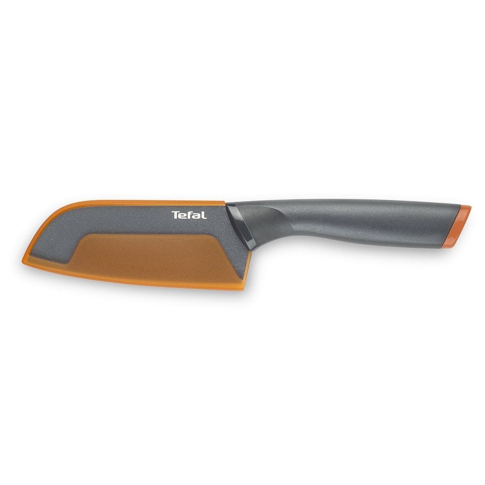 Tefal Fresh Kitchen Santoku Knife, 12cm Stainless Steel Blade, Precision Cutting Knife with Ergonomic Handle, Durable Kitchen Cutlery - K1220104