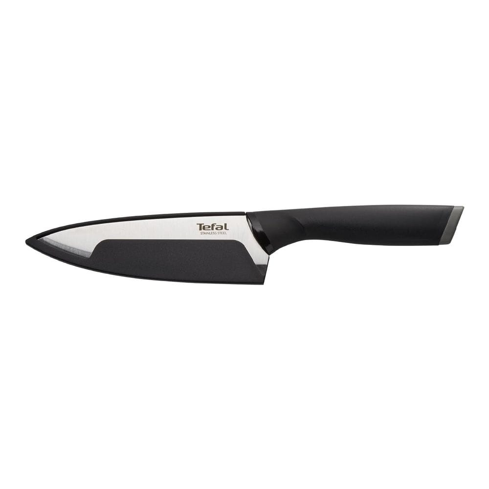 Tefal Comfort Slicing Knife, 20cm Stainless Steel Blade with Protective Cover, Ergonomic Handle, Kitchen Knife - K2213704