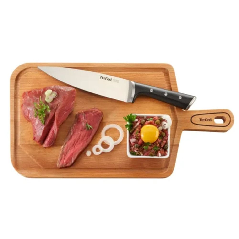 Tefal Ice Force Bread Knife, 20cm German Stainless Steel Serrated Blade, Ice-Hardened Technology, Ergonomic Handle, Kitchen Knife - K2320414
