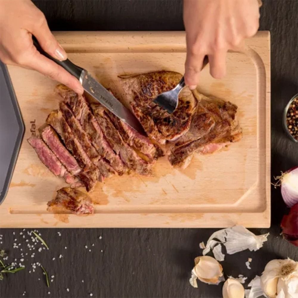 Tefal Ice Force Bread Knife, 20cm German Stainless Steel Serrated Blade, Ice-Hardened Technology, Ergonomic Handle, Kitchen Knife - K2320414