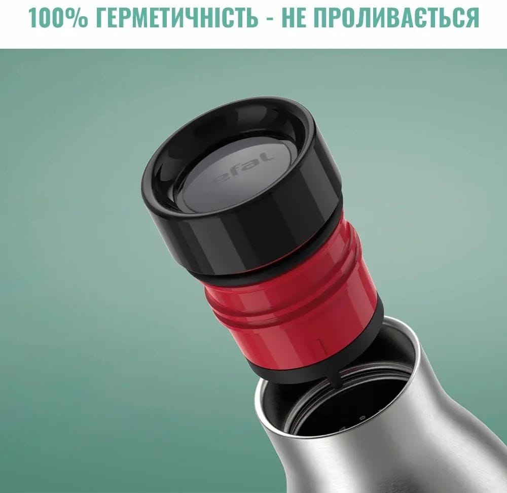 Tefal Bludrop Hydration Bottle, Stainless Steel Insulated Water Bottle with Easy Grip Sleeve, Leakproof Reusable Design - N3111210