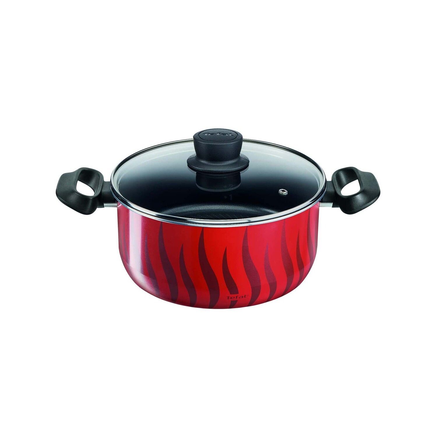 Tefal Tempo Flame 12-Piece Cookware Set, Non-Stick Pots & Pans, Thermo-Signal Heat Indicator, Induction Compatible - C3079282
