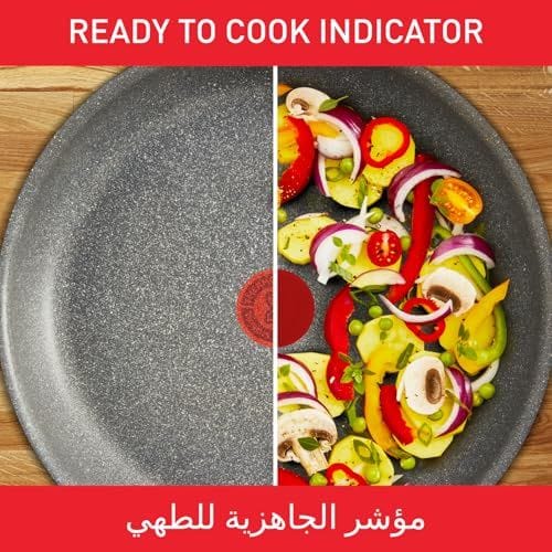 Tefal Natura 4-Piece Non-Stick Cookware Set, 20cm Frypan, 24cm Frypan, Pancake Pan, PTFE Coating, Aluminum - B867S485