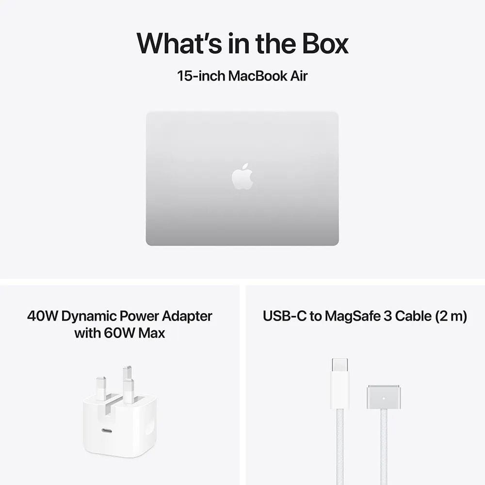 Apple MacBook Air 13-inch Laptop, Apple M5 Chip, 16GB RAM, 512GB SSD Storage, English & Arabic Keyboard - Silver| MDH74AB/A