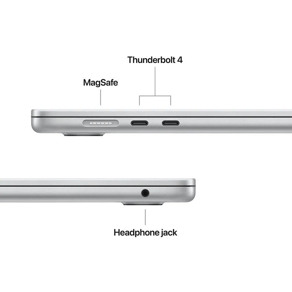 Apple MacBook Air 13-inch Laptop, Apple M5 Chip, 16GB RAM, 512GB SSD Storage, English & Arabic Keyboard - Silver| MDH74AB/A