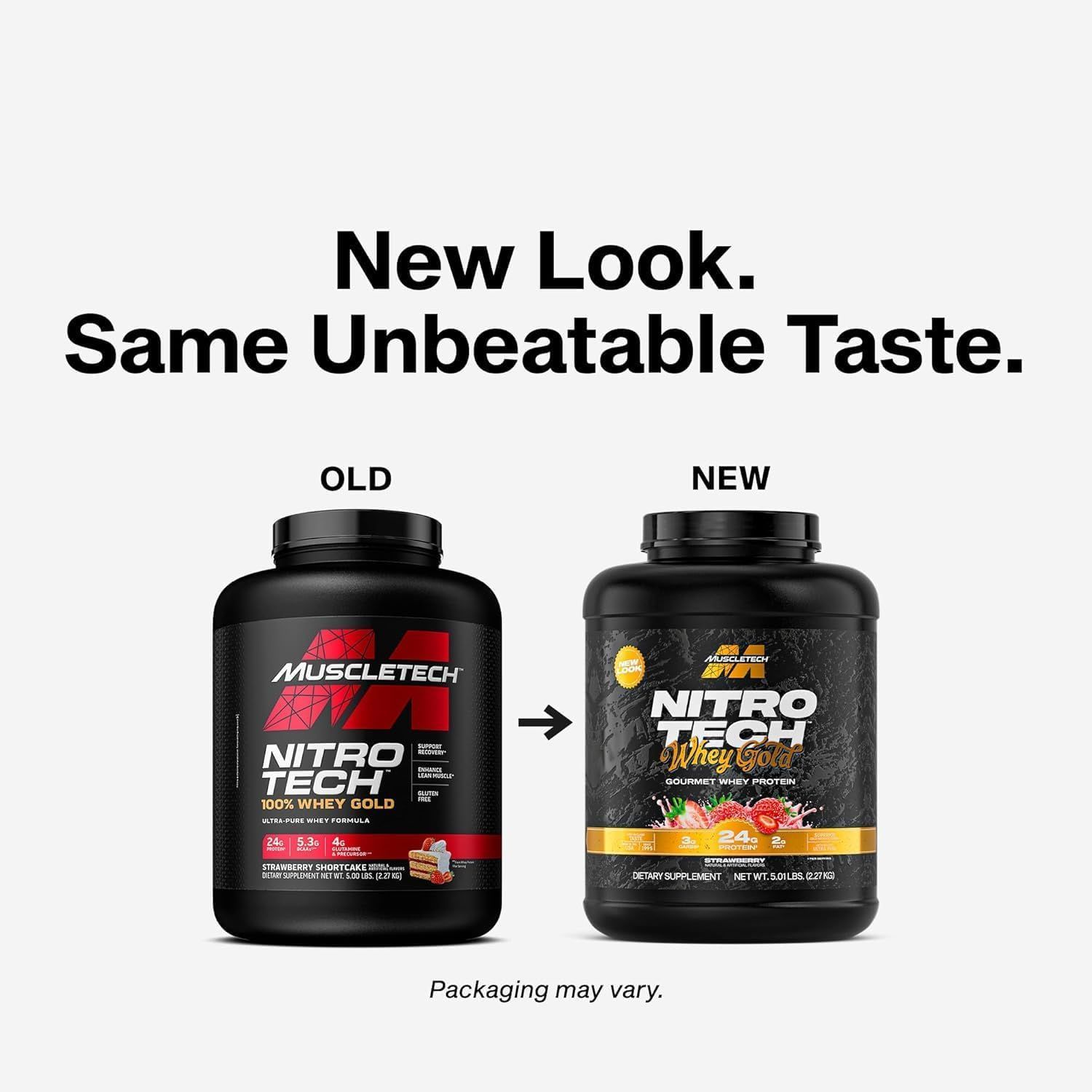 MuscleTech Nitro-Tech Whey Gold - Premium Protein Powder for Lean Muscle Recovery