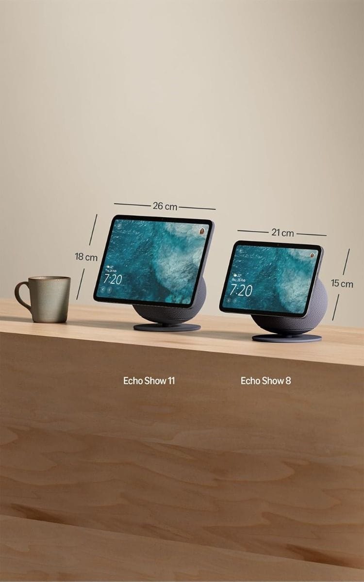 Amazon Echo Show 8 (Newest Gen), 8.7-Inch HD Smart Display with Alexa, Spatial Audio, Touchscreen, Smart Home Hub & Video Calling