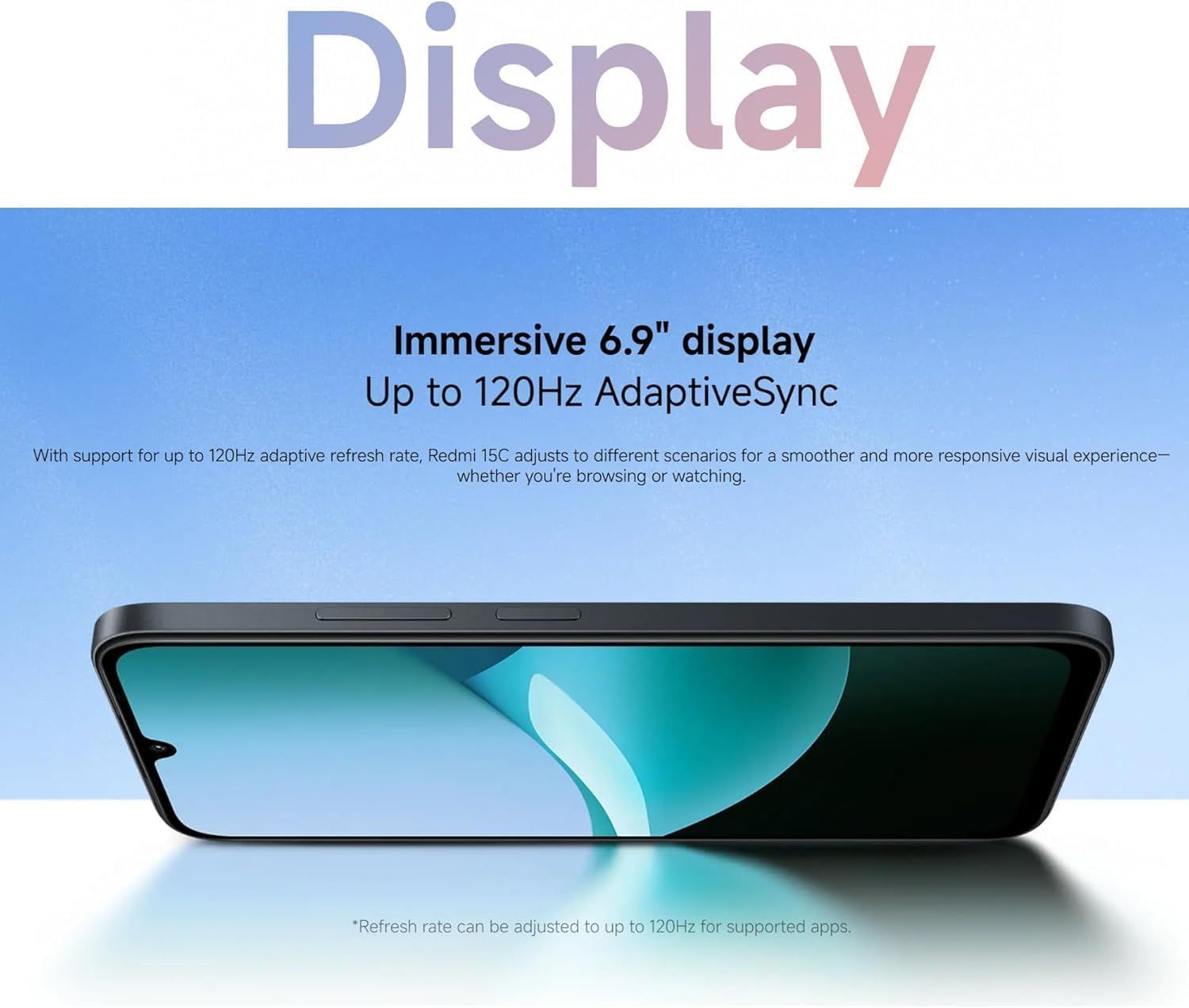 XIAOMI Redmi 15C 4G - 6.9" Display, 50MP Camera, 6000mAh Battery | Blue