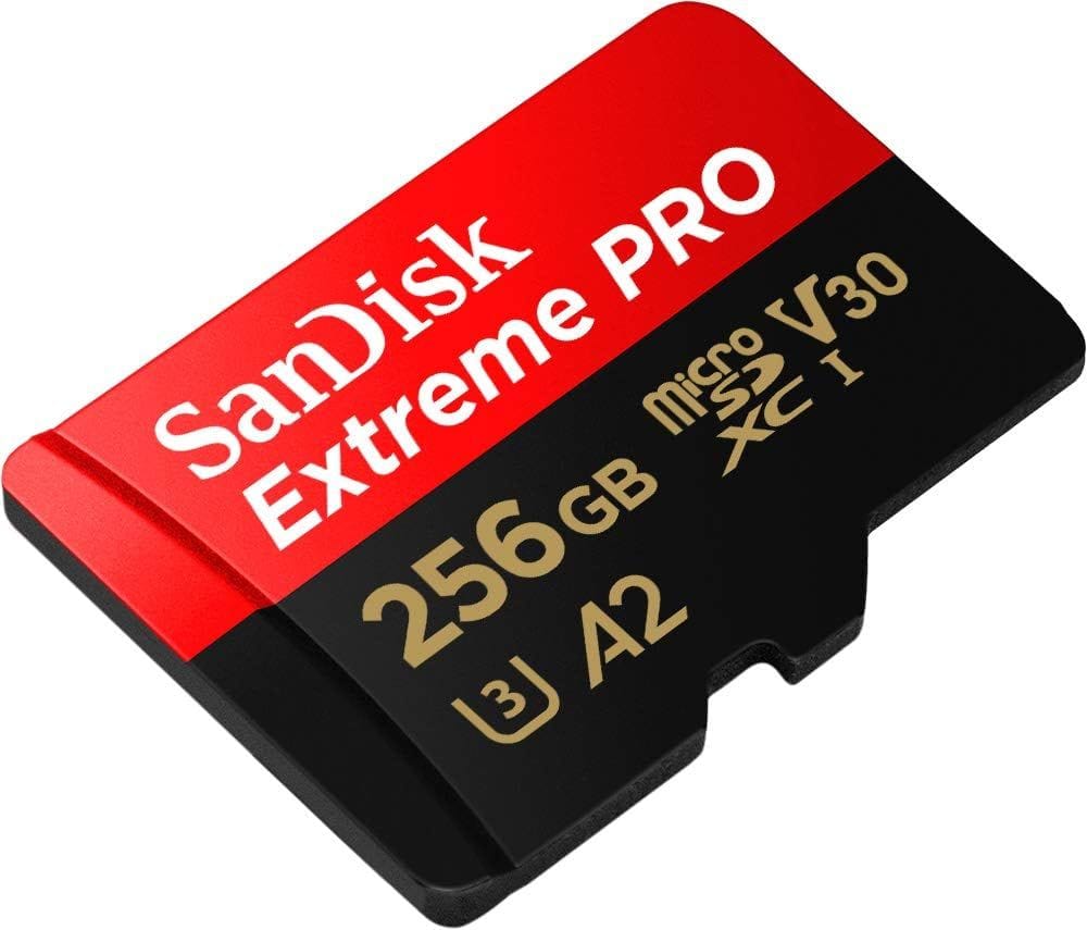 SanDisk 256GB Extreme PRO microSDXC UHS-I Memory Card - 200MB/s Read, 140MB/s Write, 4K UHD Ready