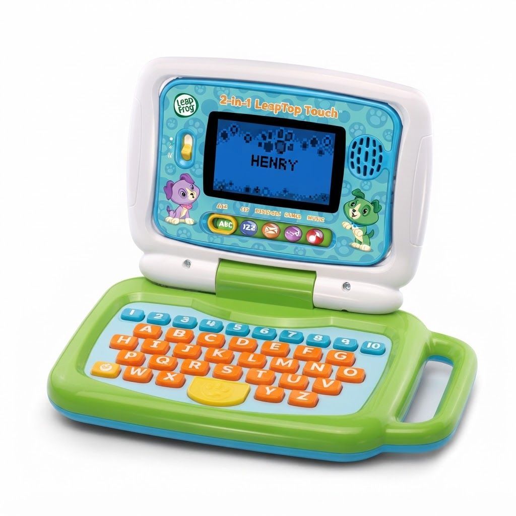 LeapFrog 2-in-1 LeapTop Touch Laptop for Kids - Bilingual Educational Toy, Converts to Tablet