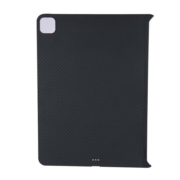 جراب Pitaka لجهاز iPad Pro مقاس 12.9 بوصة (2020)، غطاء واقٍ من ألياف الأراميد، تصميم نحيف وخفيف الوزن، دعم مغناطيسي - أسود