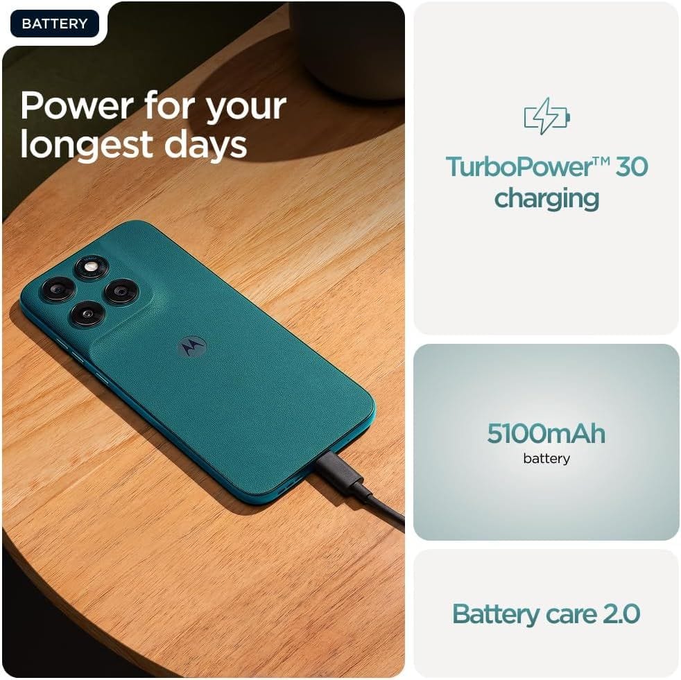 موتورولا Moto G77 5G - كاميرا 108 ميجابكسل، شاشة أموليد 6.8 بوصة، سعة 256 جيجابايت | أخضر