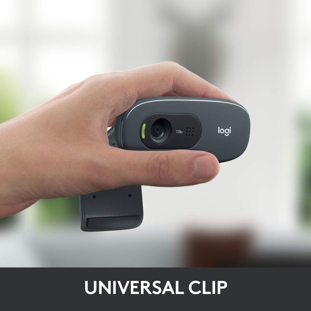 Logitech C270 HD 720p Webcam - Black USB Camera with Noise-Reducing Built-in MicrophoneUSB 2.0