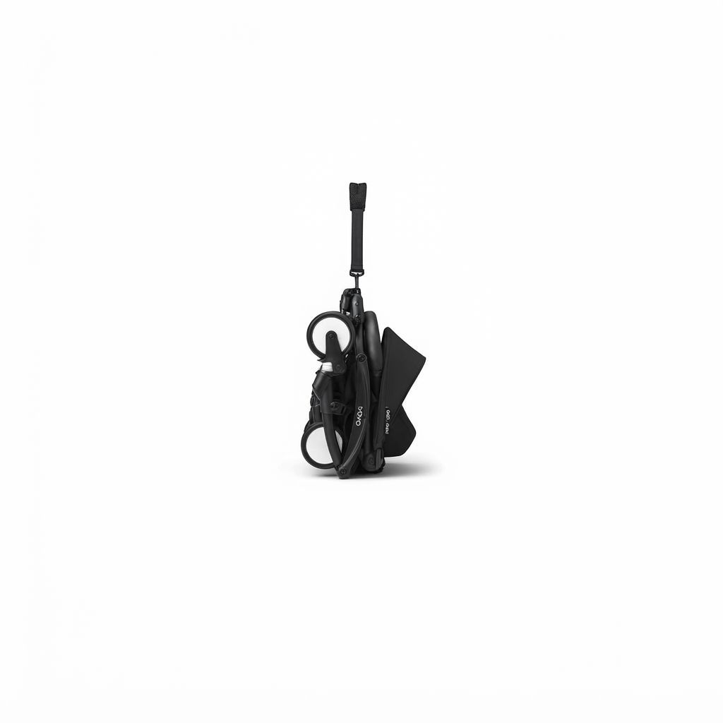 Stokke YOYO3 Compact Travel Stroller, Lightweight Foldable Baby Stroller for 6 Months+, Cabin-Friendly Design, High-End Durability in a Super-Compact Frame | Black