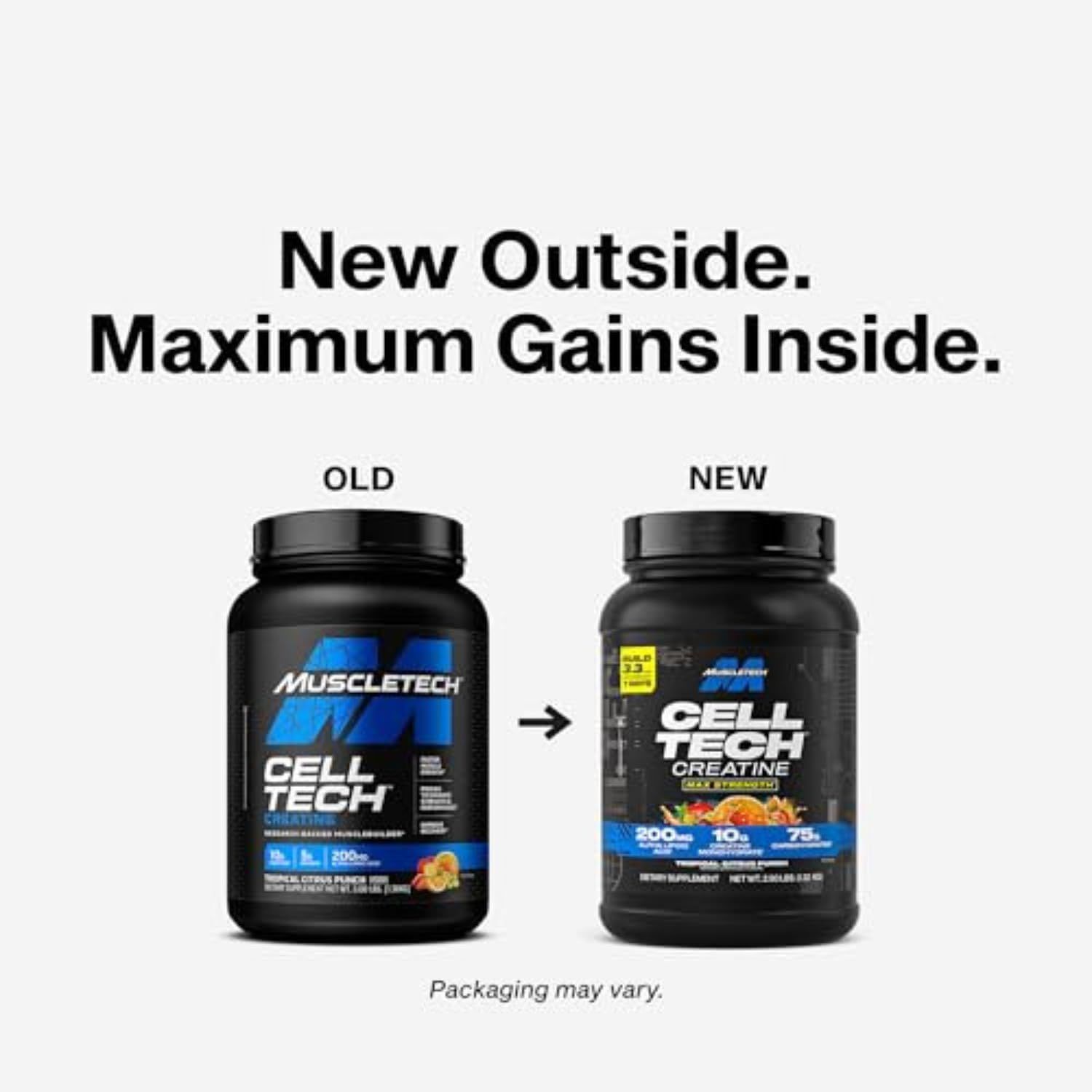 MuscleTech Cell-Tech Creatine Monohydrate Powder - Tropical Citrus Punch