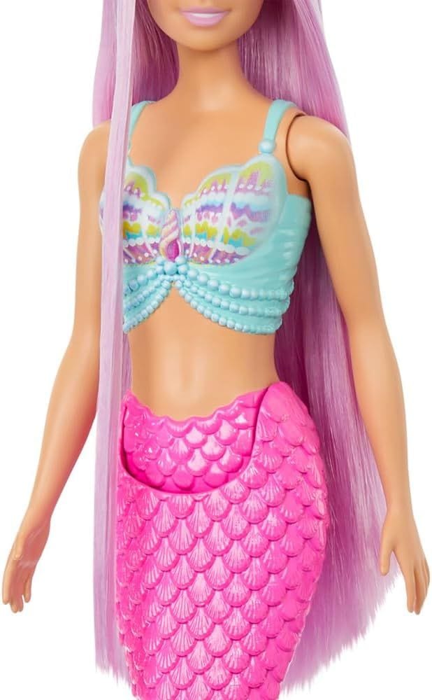 Enchanting Barbie Mermaid Doll with 7-Inch Fantasy Hair & Styling Accessory Set