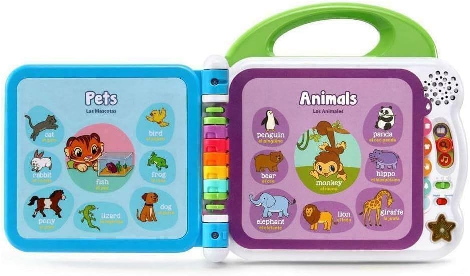 LeapFrog Learning Friends 100 Words Book, Interactive Bilingual English and Spanish Toy
