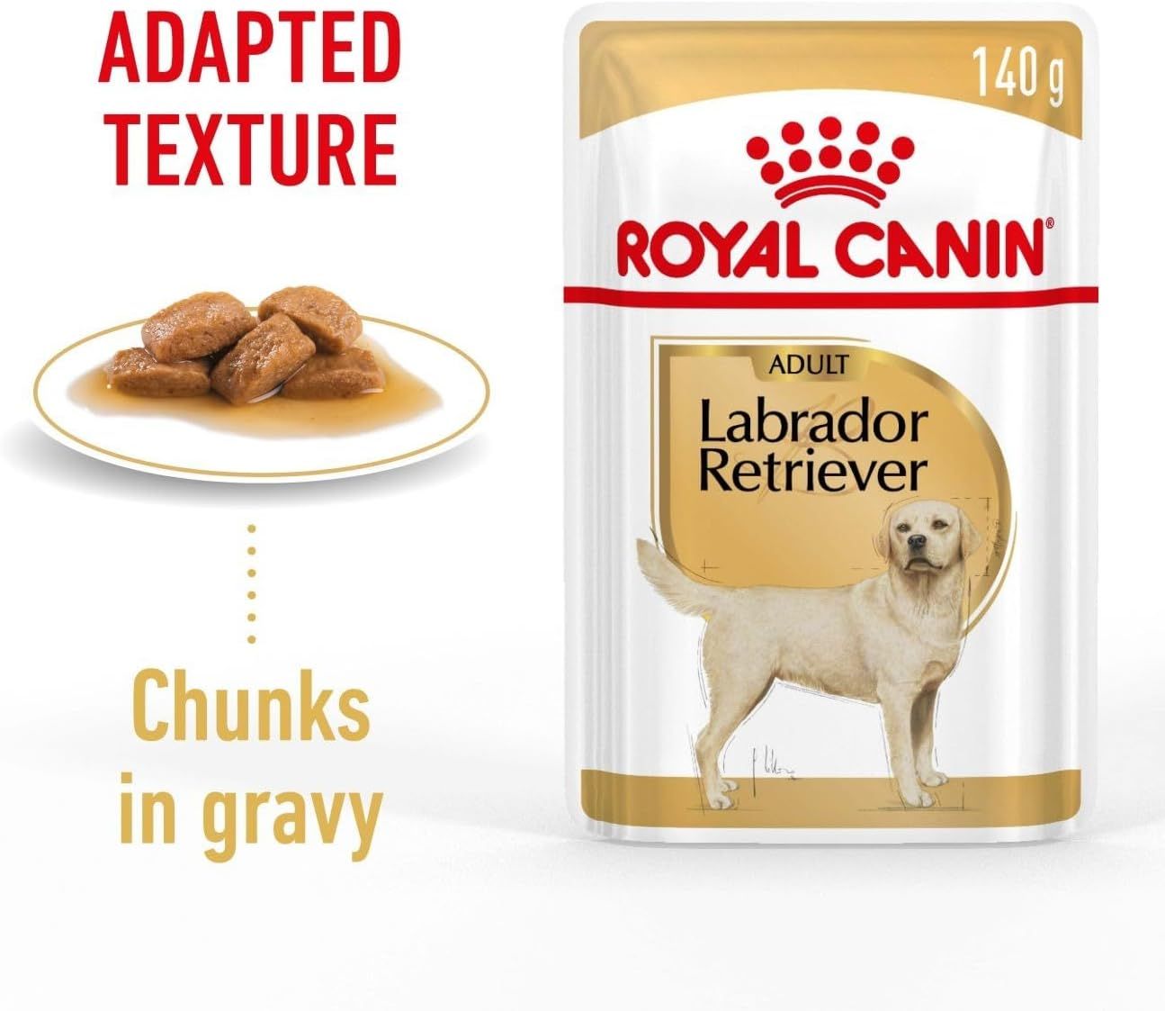 Royal Canin Labrador Retriever Adult Wet Dog Food - 140g Can