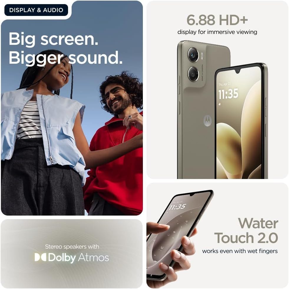 Motorola G06 4G - 6.88" Super HD Display, 50MP Camera, 12GB RAM - Laurel Oak