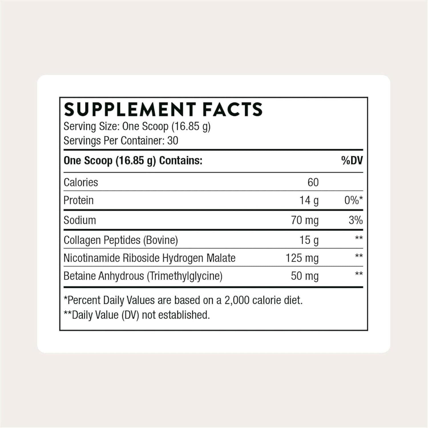 Thorne Collagen Fit - Unflavored Collagen Peptides with Nicotinamide Riboside