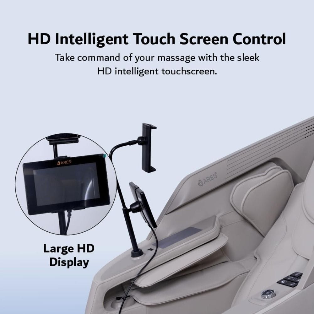 ARES uRest 4D-PRO Massage Chair, Brown Leather, Super Long SL-Track, 20 Auto Programs, Heating Therapy, Zero Gravity 