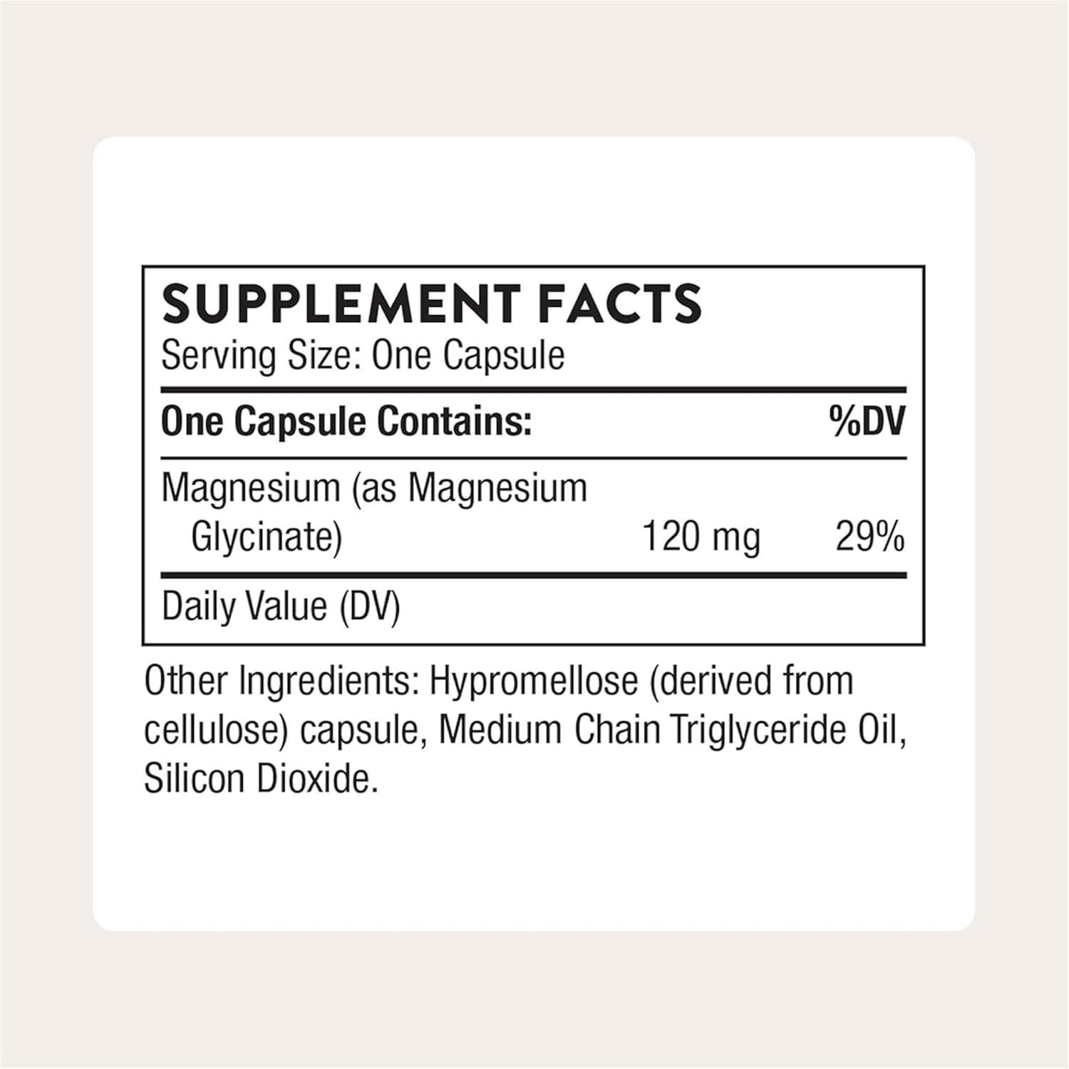 Thorne Magnesium Glycinate - Restful Sleep & Heart Health Support - 90 Veggie Capsules