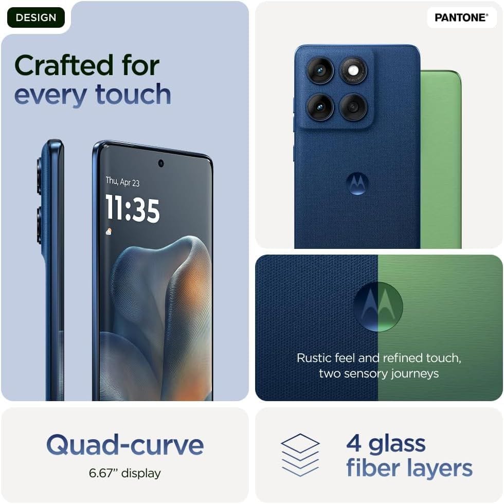 Motorola Edge 60 5G | 12GB+12GB RAM, 512GB ROM, 50MP Cameras | Blue
