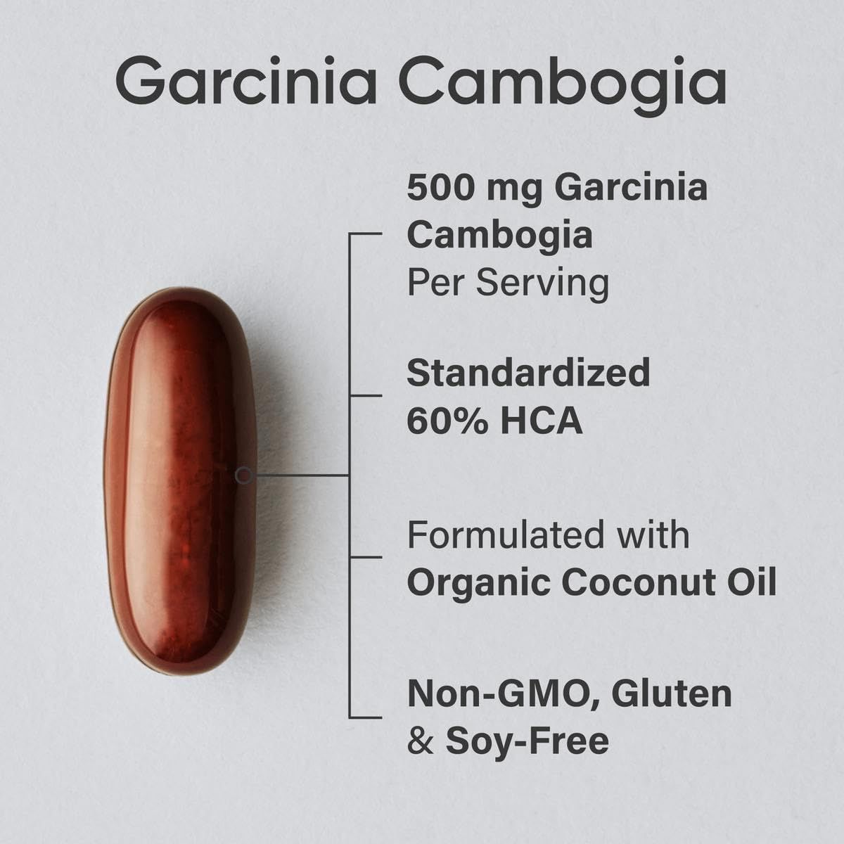 Sports Research Premium Garcinia Cambogia Extract with Extra Virgin Coconut Oil | 90 Softgels