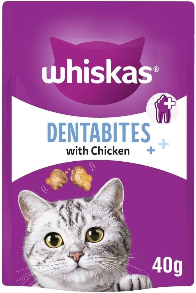 Whiskas DENTABITES CK - Crunchy Dental Treats for Cats (240g)