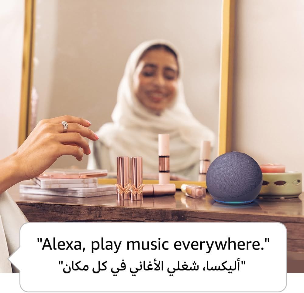 Amazon Echo Dot (5th Gen) Smart Speaker with Alexa, Enhanced Audio with Deeper Bass, Voice Assistant, Wi-Fi & Bluetooth | Charcoal