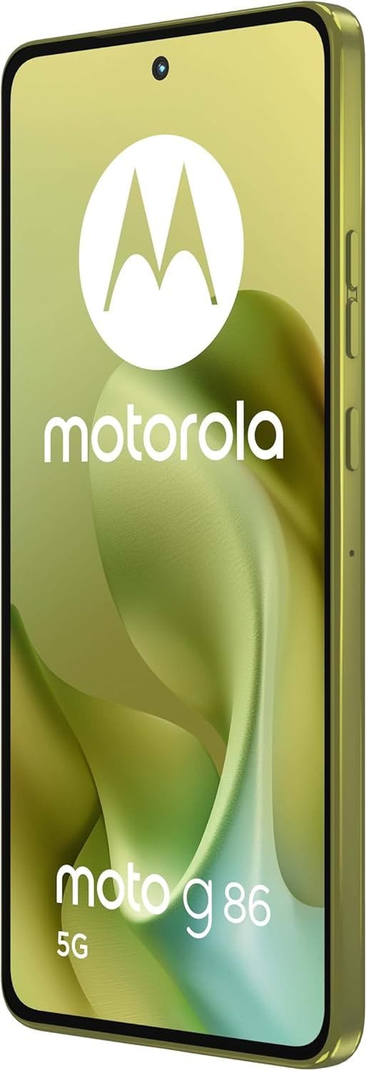 موتورولا Moto G86 - سعة 256 جيجابايت، رام 8 جيجابايت، ثنائي الشريحة، هاتف ذكي 5G غير مقفل | ذهبي