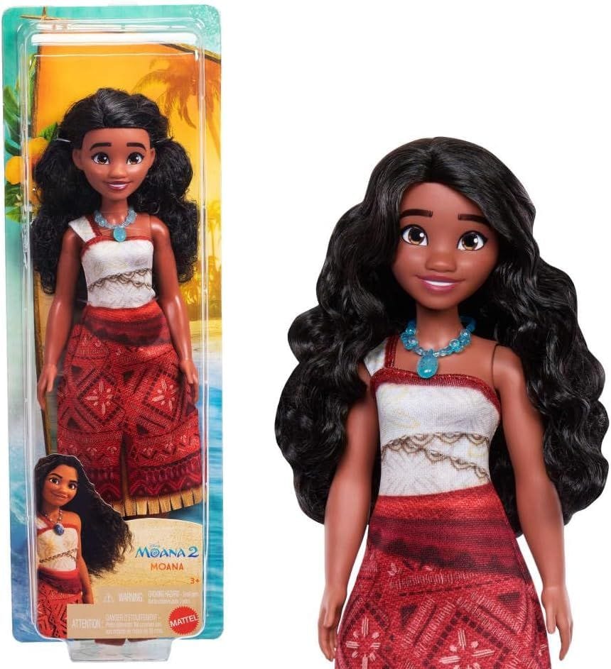 Disney Moana 2 Fashion Doll by Mattel, Posable Character Doll with Movie-Inspired Outfit, Long Wavy Hair & Accessories, Multicolor