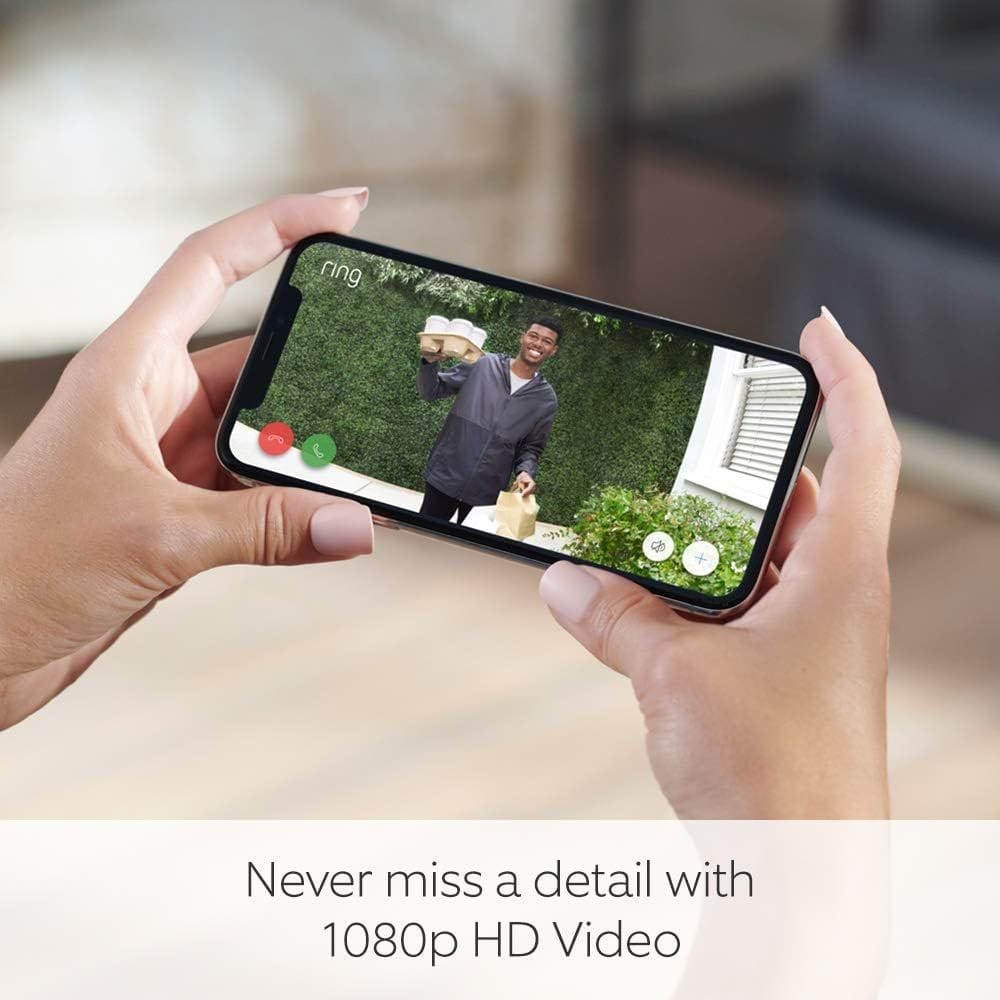 Ring Video Doorbell Wired, HD Video Security Camera, Advanced Motion Detection, Two-Way Talk, Night Vision & Smart Doorbell System
