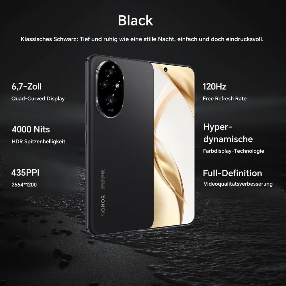 HONOR 200 5G Smartphone - 512GB, 12GB RAM, 50MP Camera|Black
